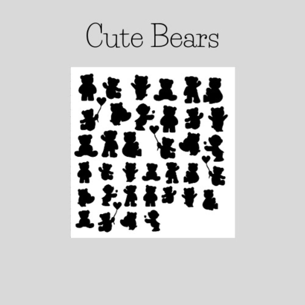 Cute Bears- Nail Stickers\Nail Decals \Art Sticker for DIY Finger, Toe nail …